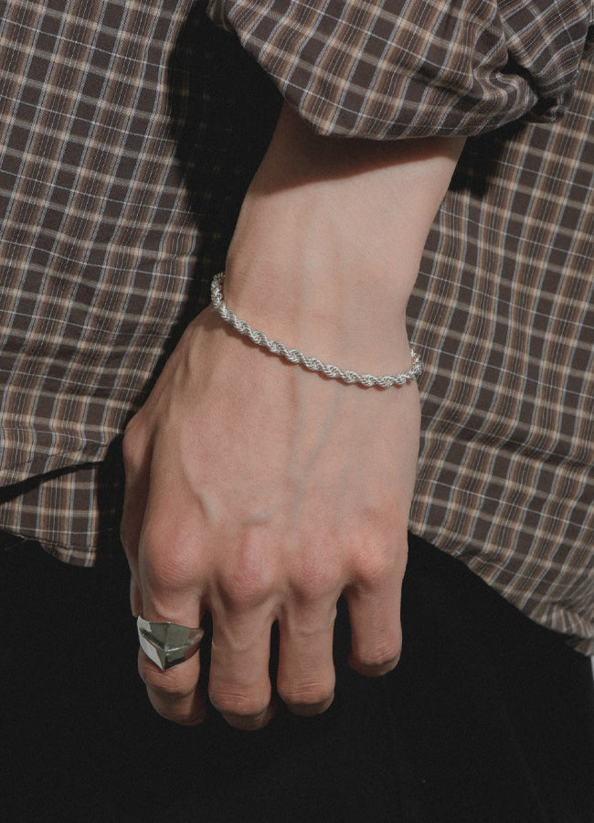ロープチェーンブレスレット SV Teilen| whoseA (フーシー