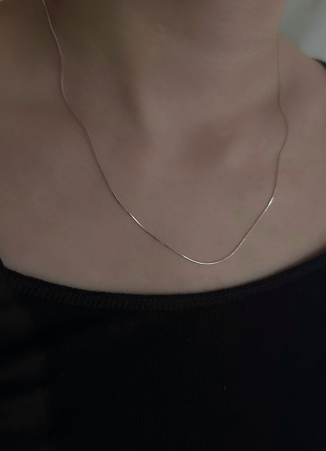 スネークチェーンネックレス (シルバー925) Teilen ユニセックス