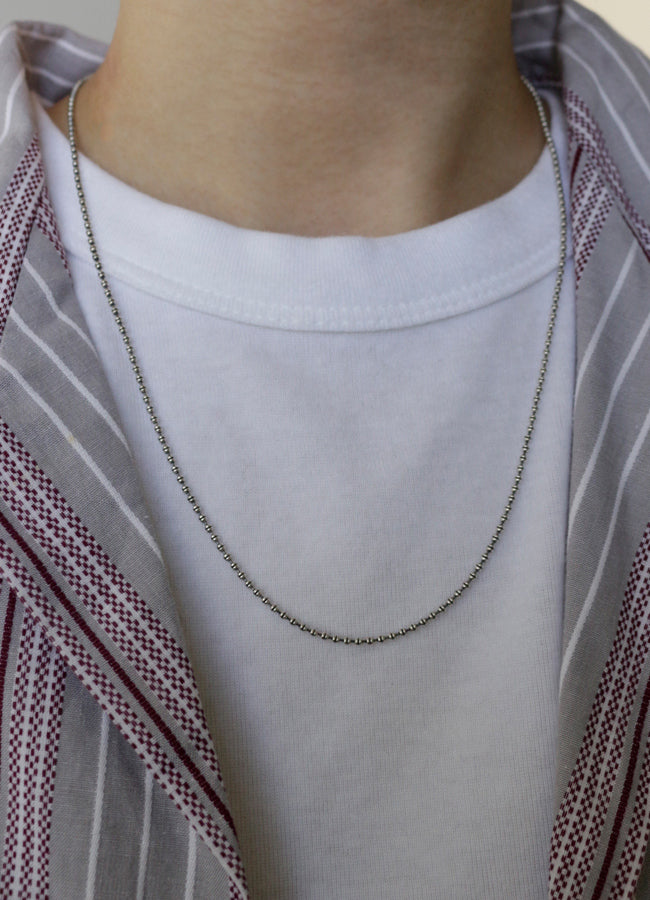 ボールチェーンネックレス (SV)50 Teilen | whoseA (フーシー