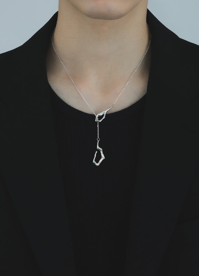 フックチェーンネックレス(ショート)(シルバー925) Huk|ユニセックス