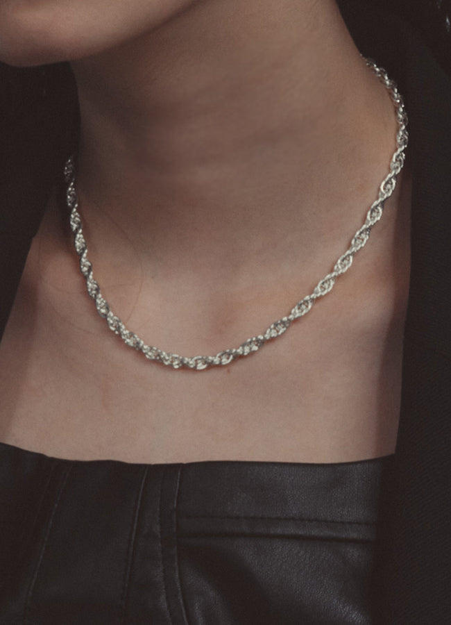 ロープチェーンネックレス (BS) Teilen | whoseA (フーシー