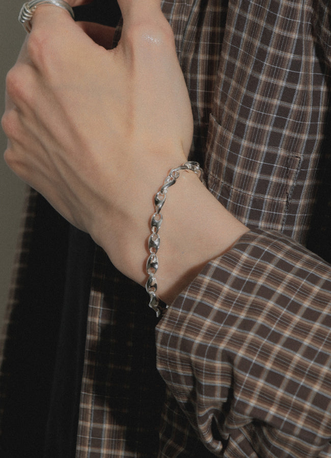 プランプチェーンブレスレット (SV) Teilen