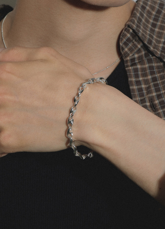 プランプチェーンブレスレット (SV) Teilen