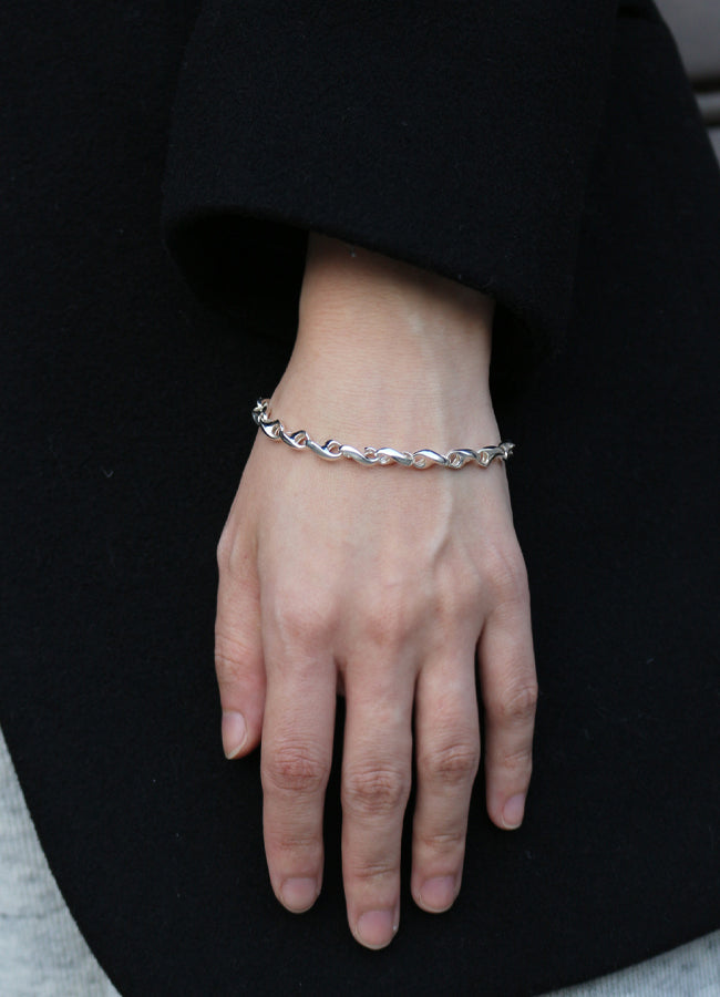 プランプチェーンブレスレット (SV) Teilen