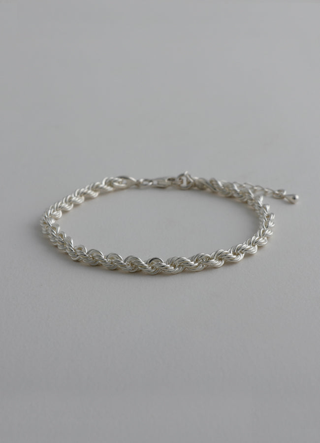 ロープチェーンブレスレット SV Teilen