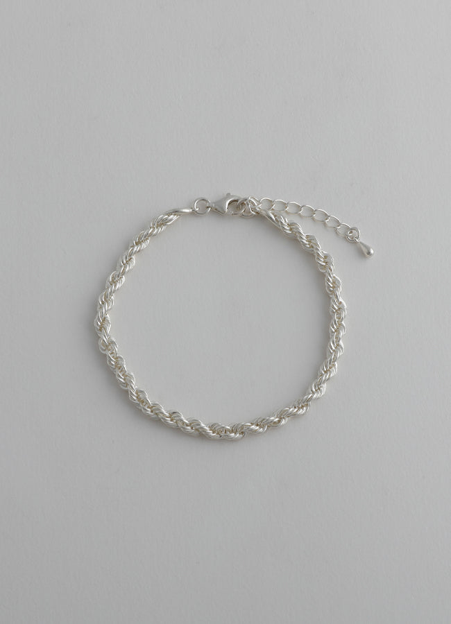 ロープチェーンブレスレット SV Teilen
