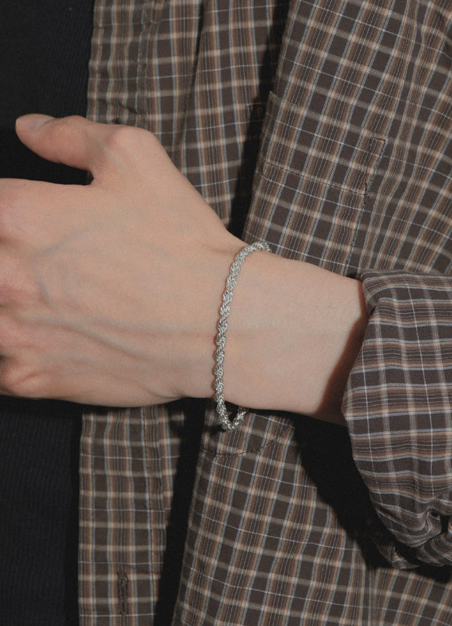 ロープチェーンブレスレット SV Teilen