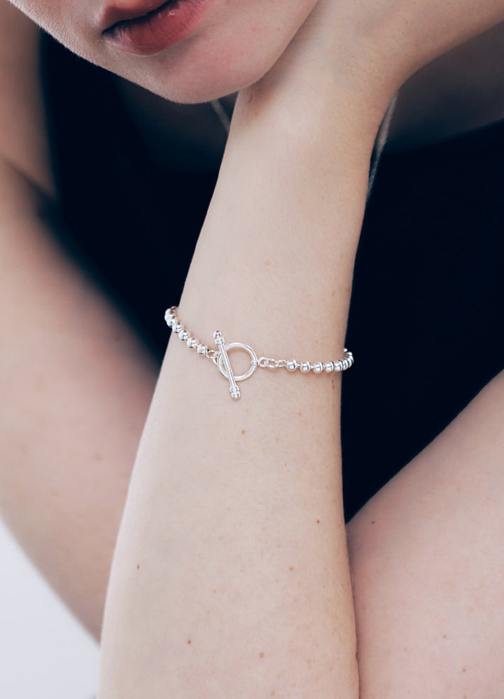 ボールチェーンブレスレット(17.5cm) (SV) Teilen