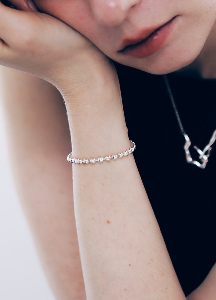 ボールチェーンブレスレット(17.5cm) (SV) Teilen