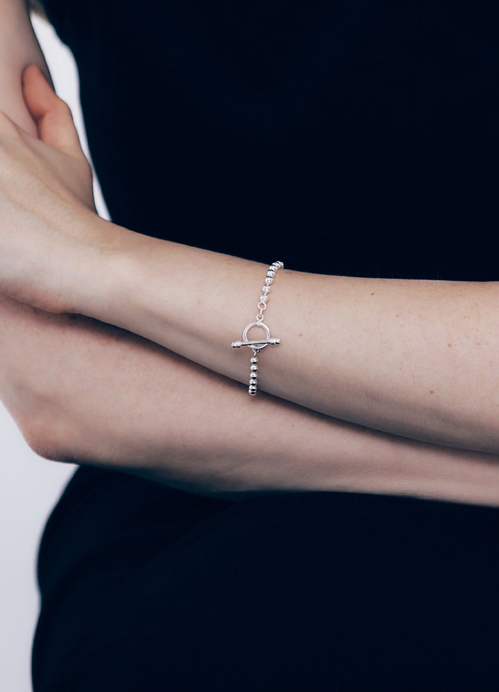 ボールチェーンブレスレット(17.5cm) (SV) Teilen