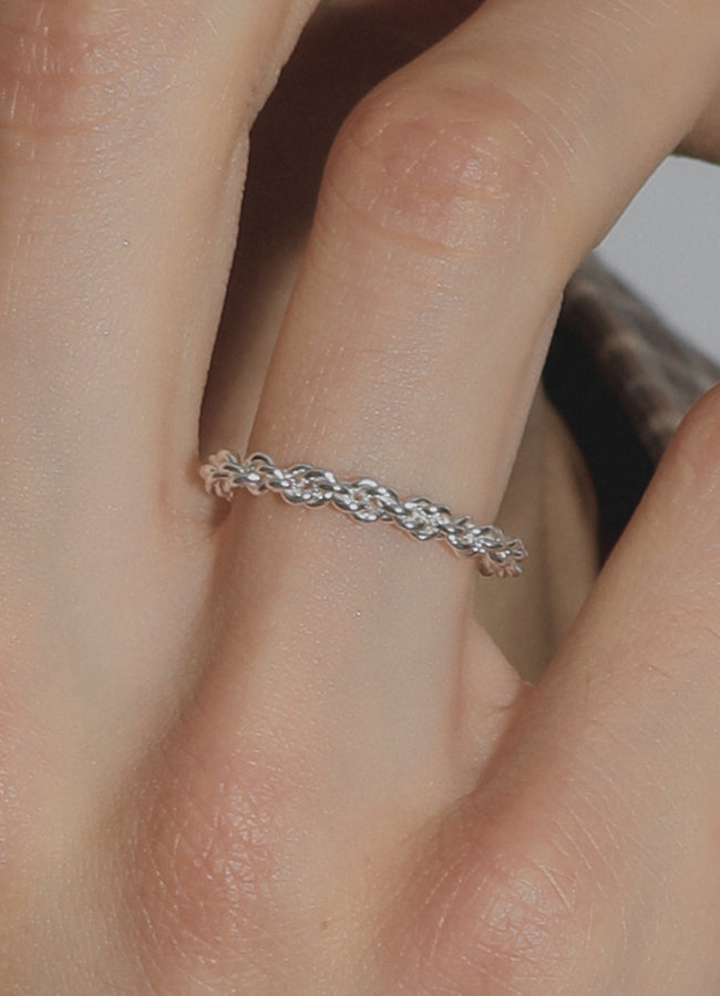 ツイストチェーンリング (SV) MATOI