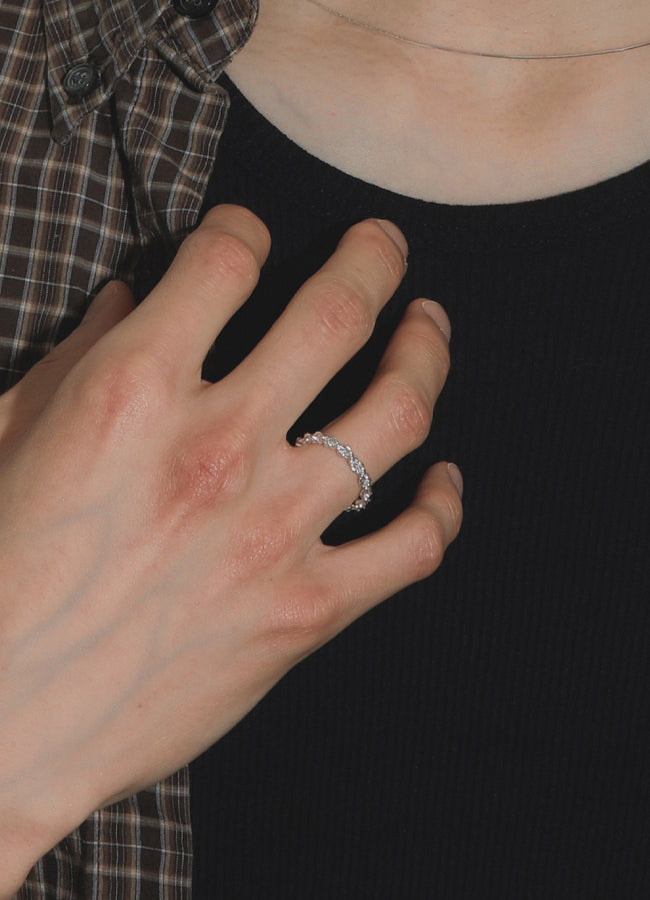 ツイストチェーンリング (SV) MATOI