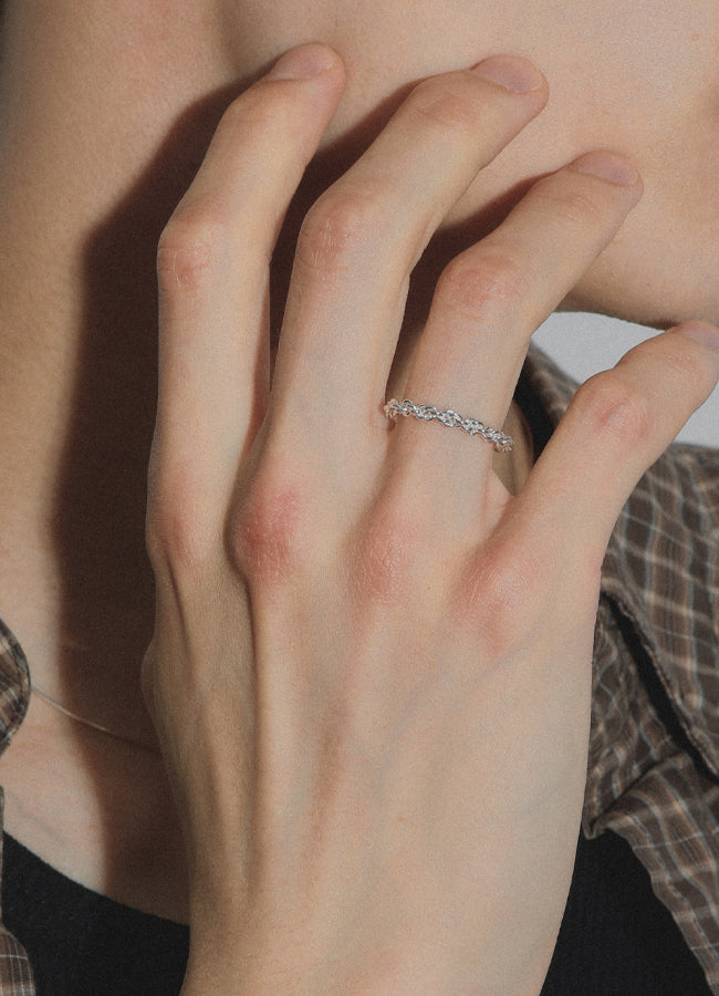 ツイストチェーンリング (SV) MATOI