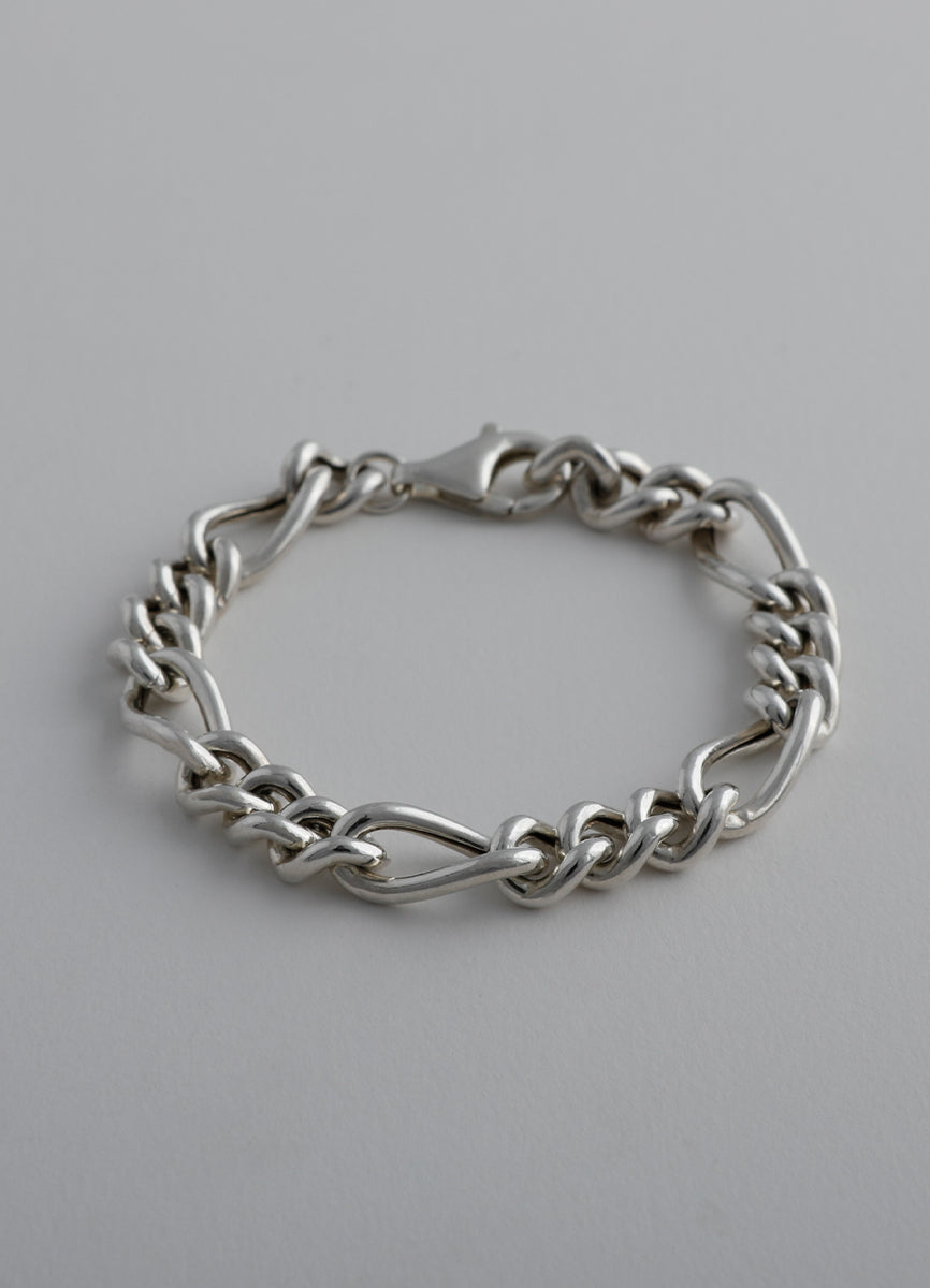 ワイドチェーンブレスレット (SV) Teilen