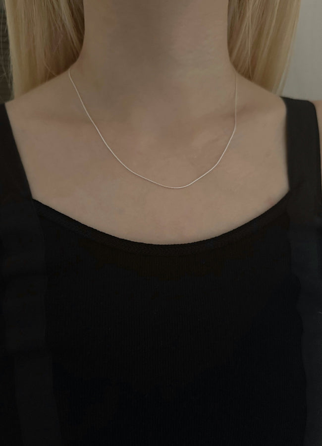 ロープシンネックレス (シルバー925) Teilen ユニセックス| whoseA 
