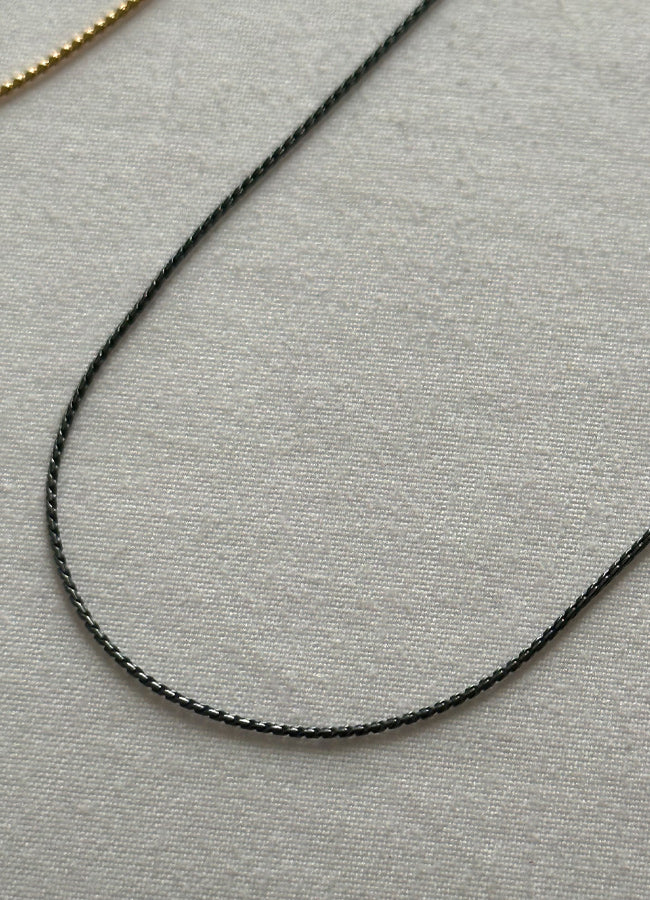 ロープシンネックレス (20KGP) (BK) Teilen | whoseA (フーシー