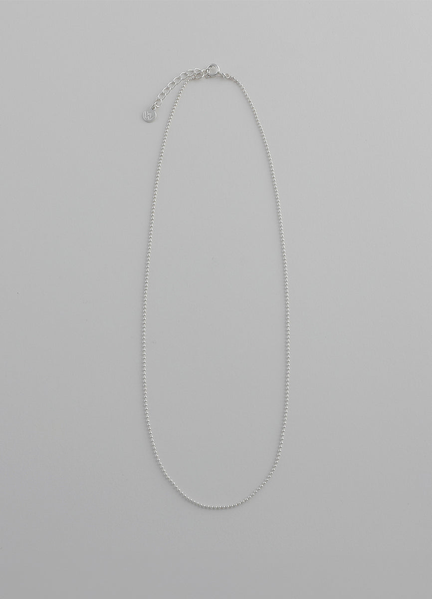 ボールシンチェーンネックレス (シルバー925) Teilen
