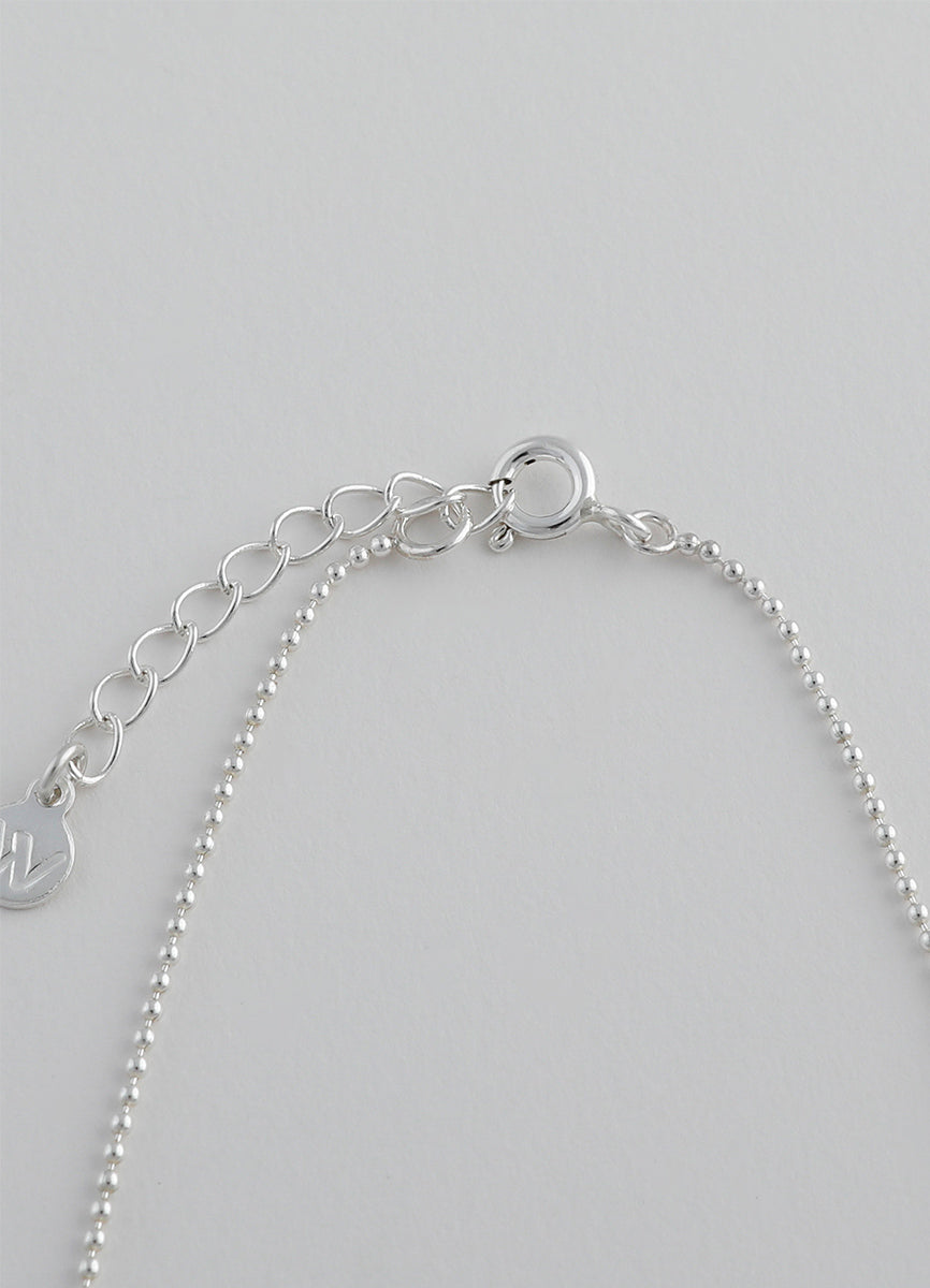 ボールシンチェーンネックレス (シルバー925) Teilen