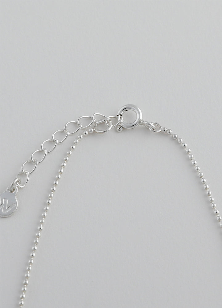 ボールシンチェーンネックレス (シルバー925) Teilen
