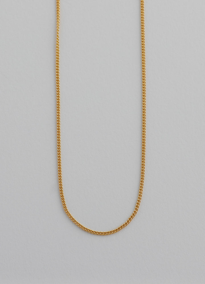 シンチェーンネックレス (シルバー925/20KGP) Teilen