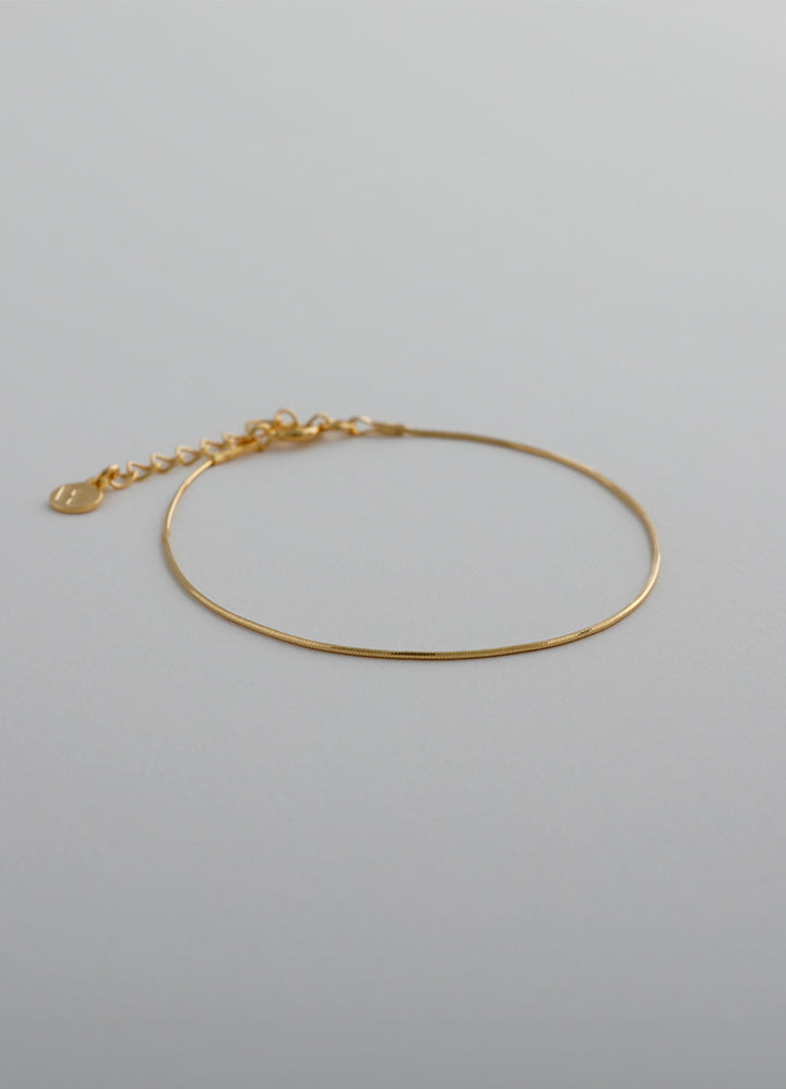 スネークチェーンブレスレット (シルバー925/20KGP) Teilen