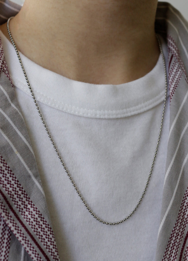 ボールチェーンネックレス (SV)50 Teilen | whoseA (フーシー