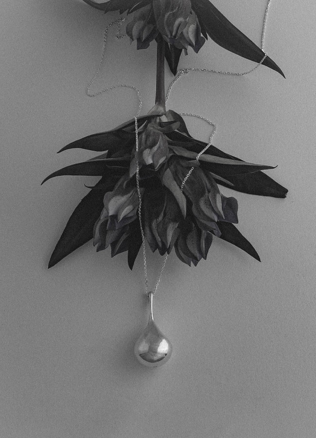 ドロップレットロングネックレス (SV) MATOI