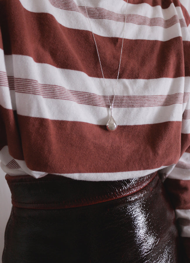 ドロップレットロングネックレス (SV) MATOI