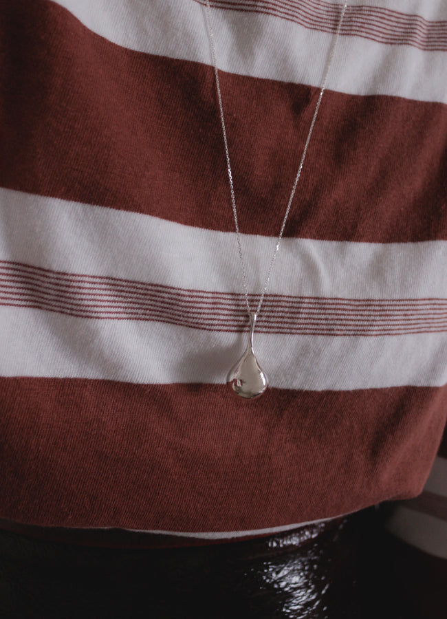 ドロップレットロングネックレス (SV) MATOI