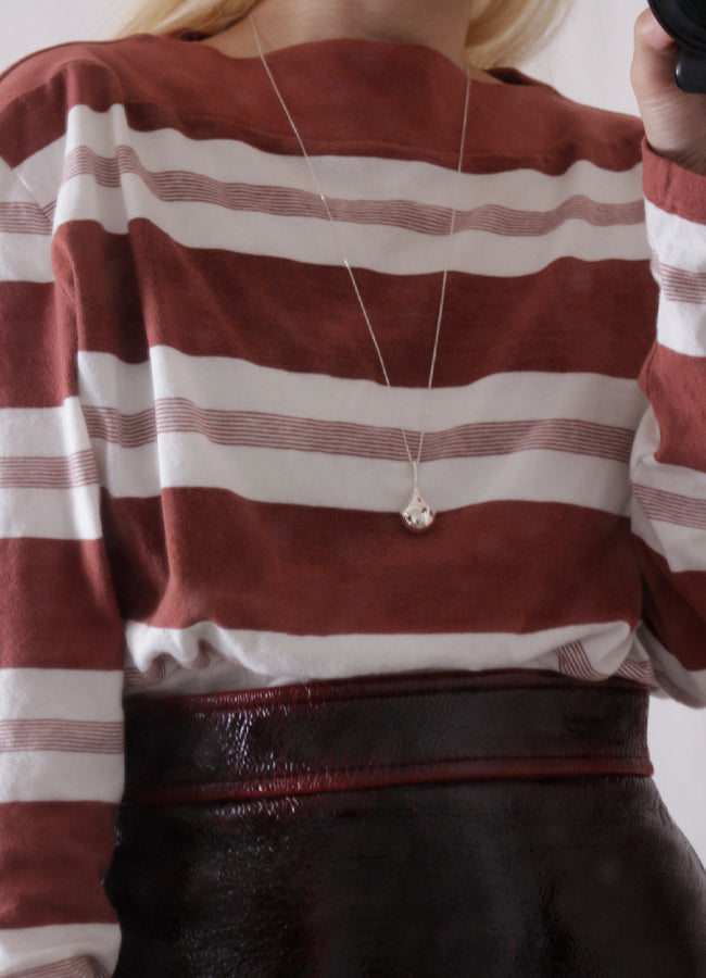 ドロップレットロングネックレス (SV) MATOI