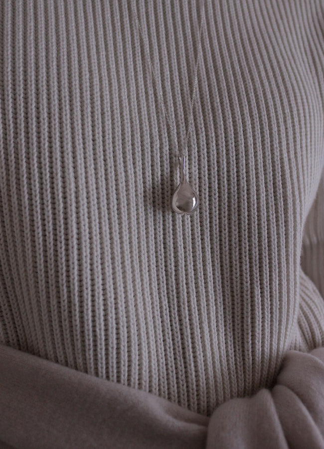 ドロップレットロングネックレス (SV) MATOI