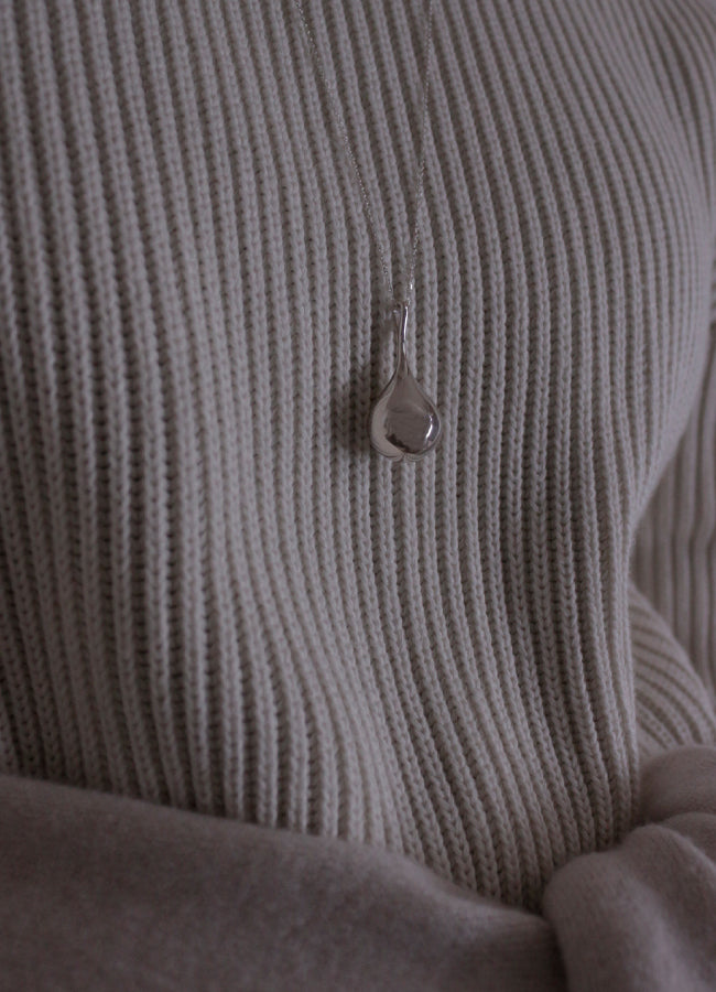 ドロップレットロングネックレス (SV) MATOI