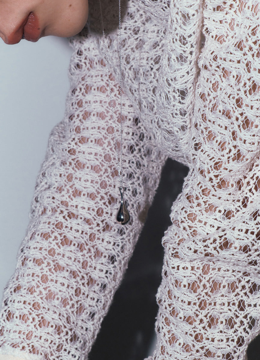 ドロップレットロングネックレス (SV) MATOI