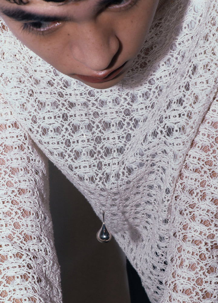 ドロップレットロングネックレス (SV) MATOI