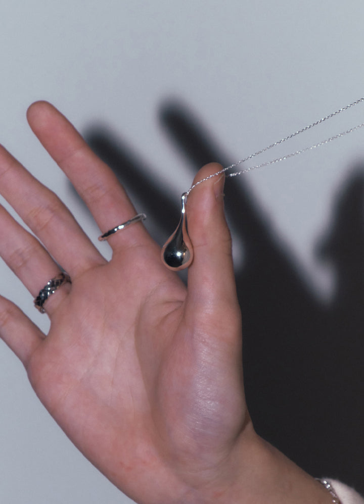 ドロップレットロングネックレス (SV) MATOI