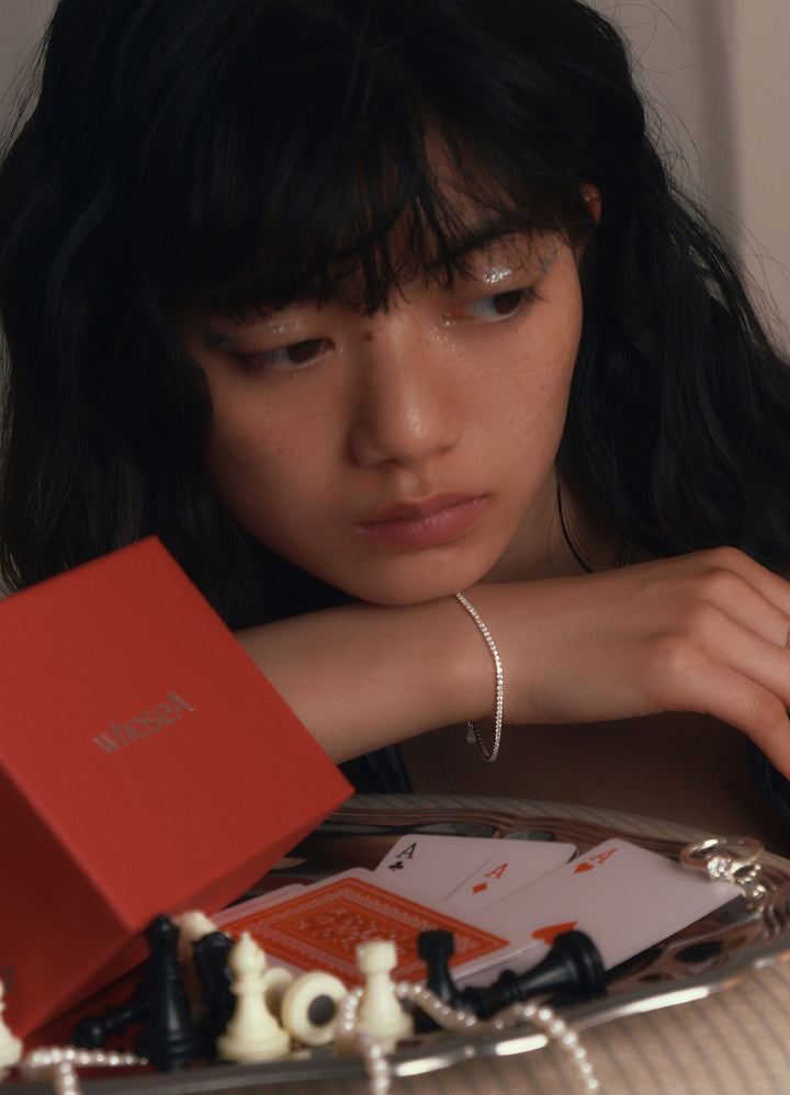 ジルコニアラインブレスレット 1 (SV)Toii