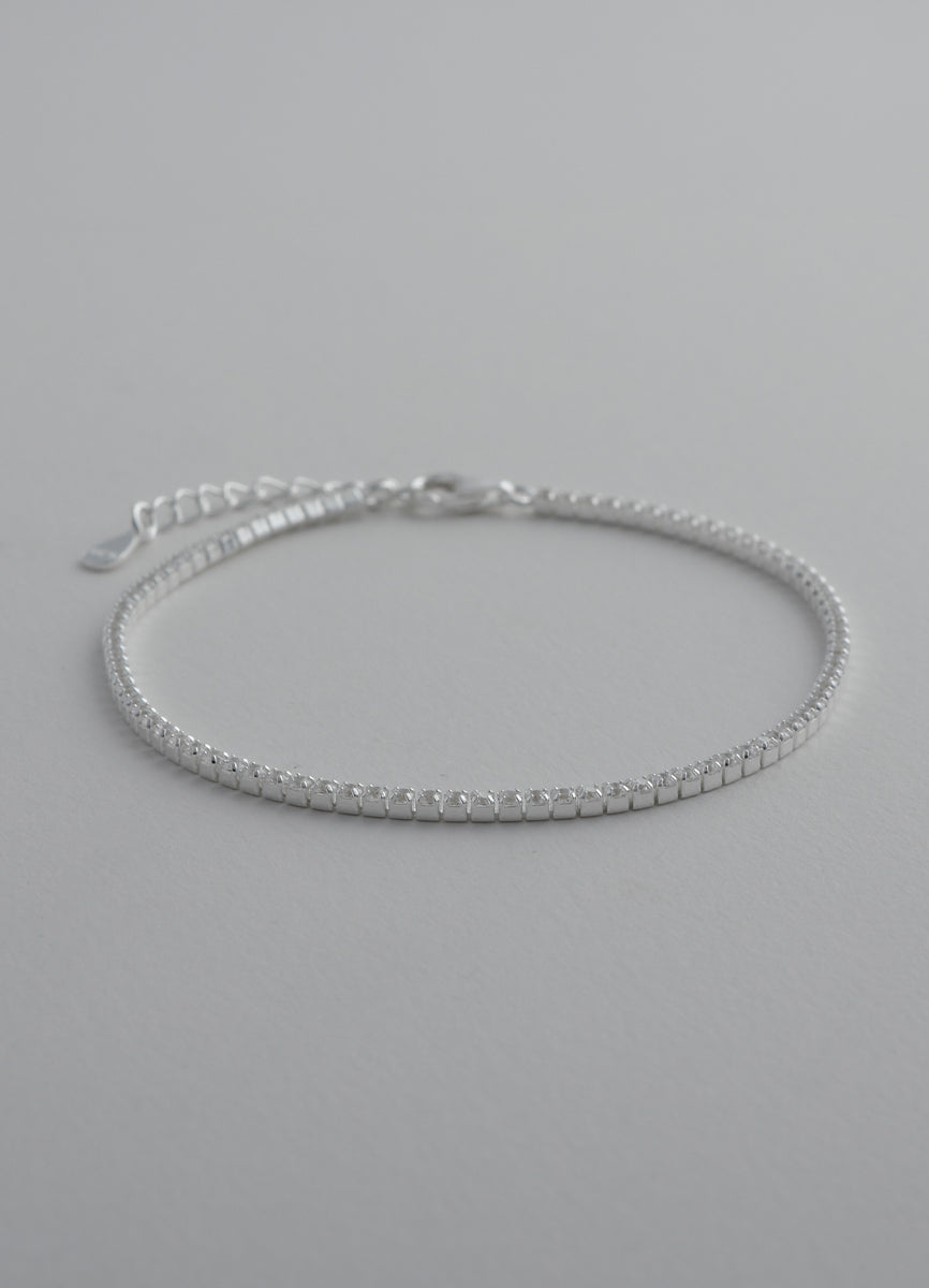 ジルコニアラインブレスレット 1 (SV)Toii