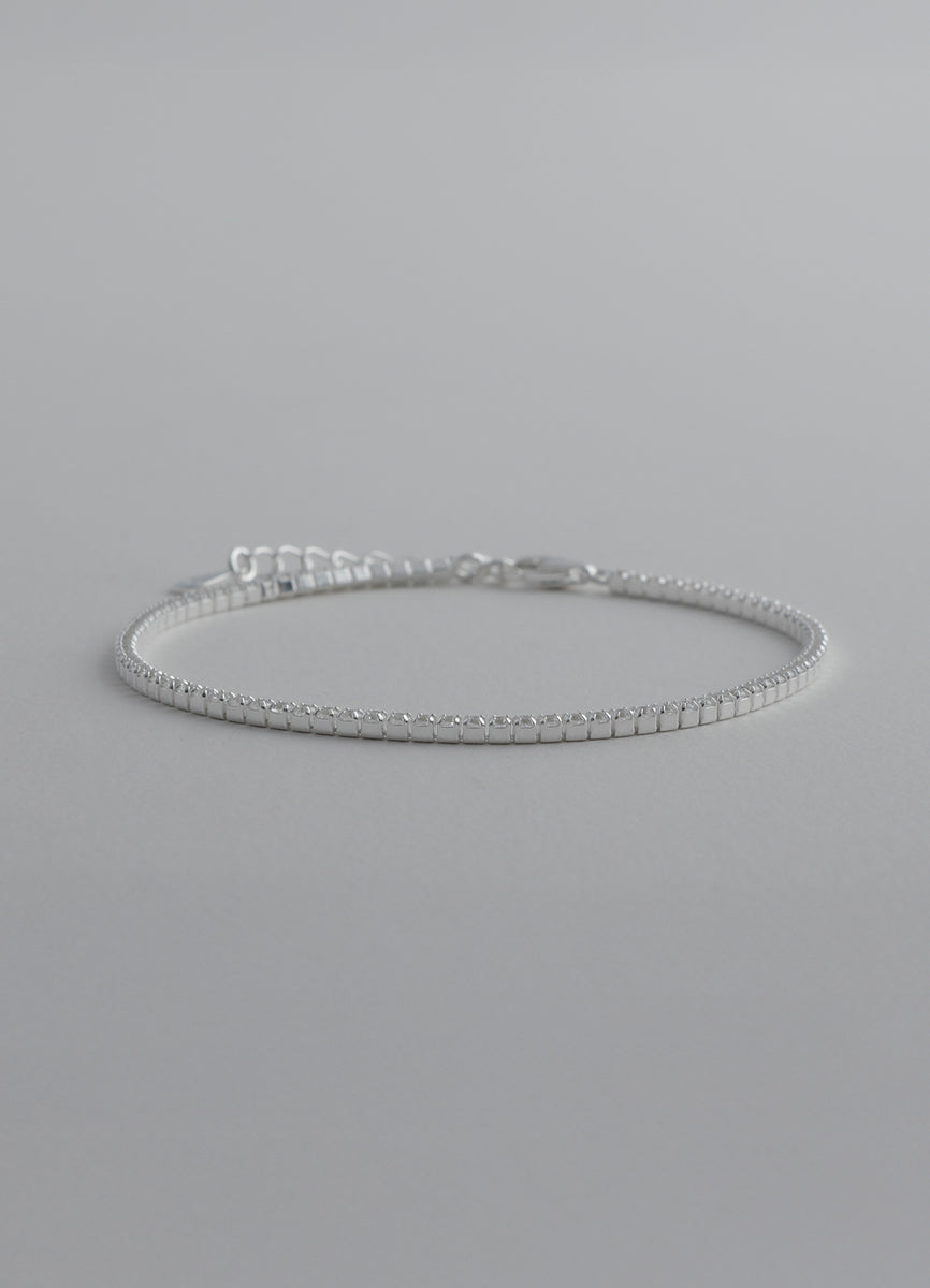 ジルコニアラインブレスレット 1 (SV)Toii