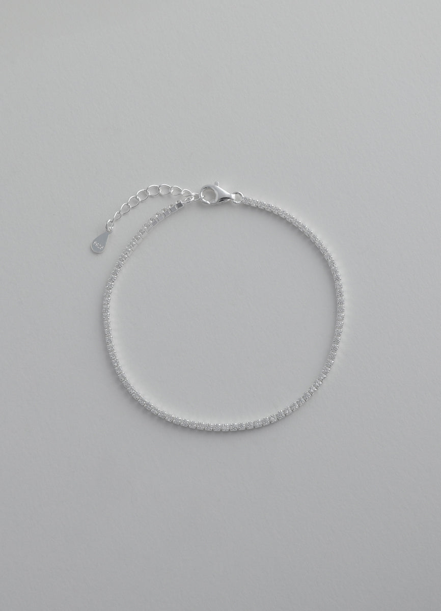 ジルコニアラインブレスレット 1 (SV)Toii