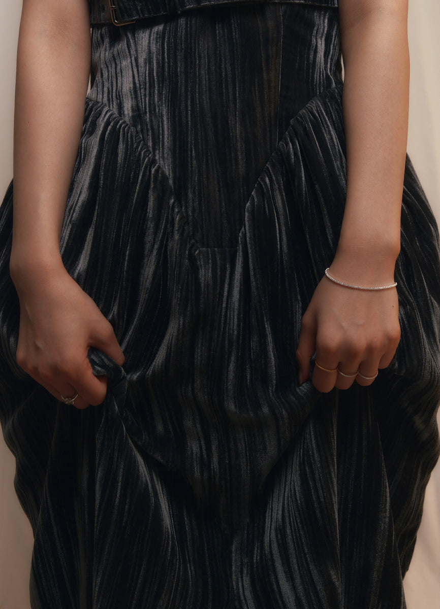 ジルコニアラインブレスレット 1 (SV)Toii