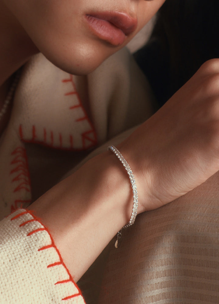 ラインジルコニアブレスレット 2 (SV) Toii