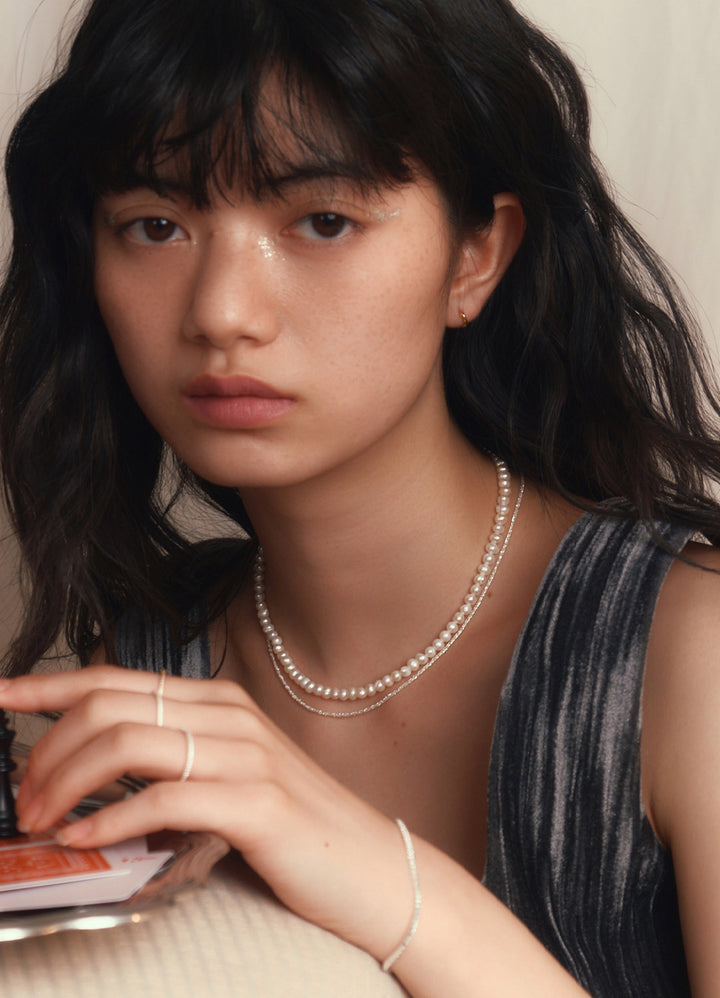 淡水パールネックレスS Toii