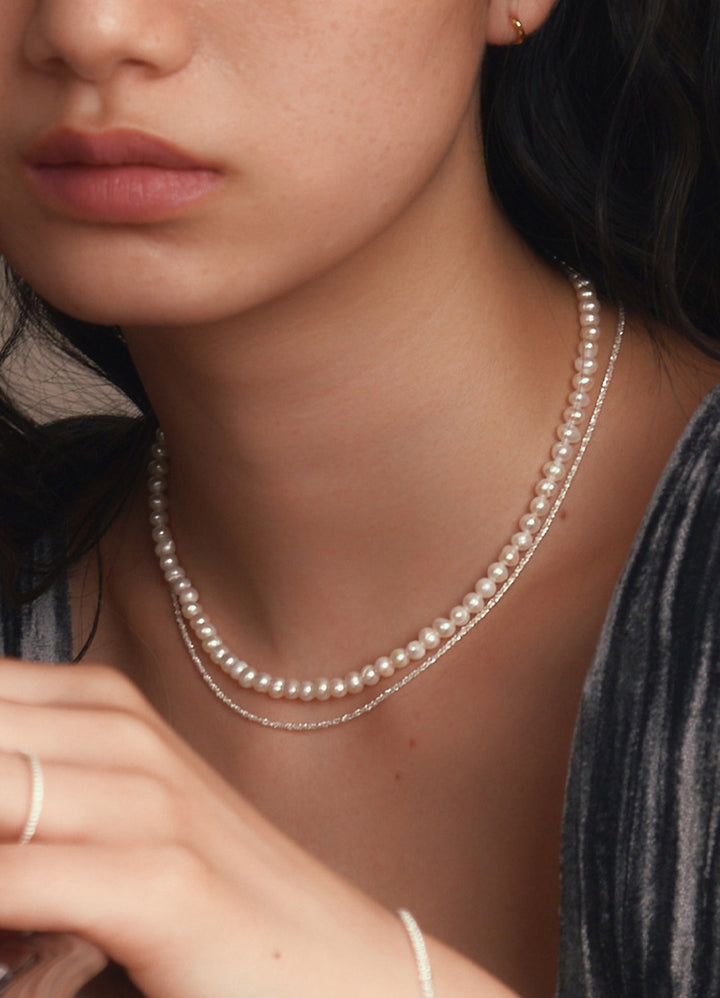 淡水パールネックレスS Toii