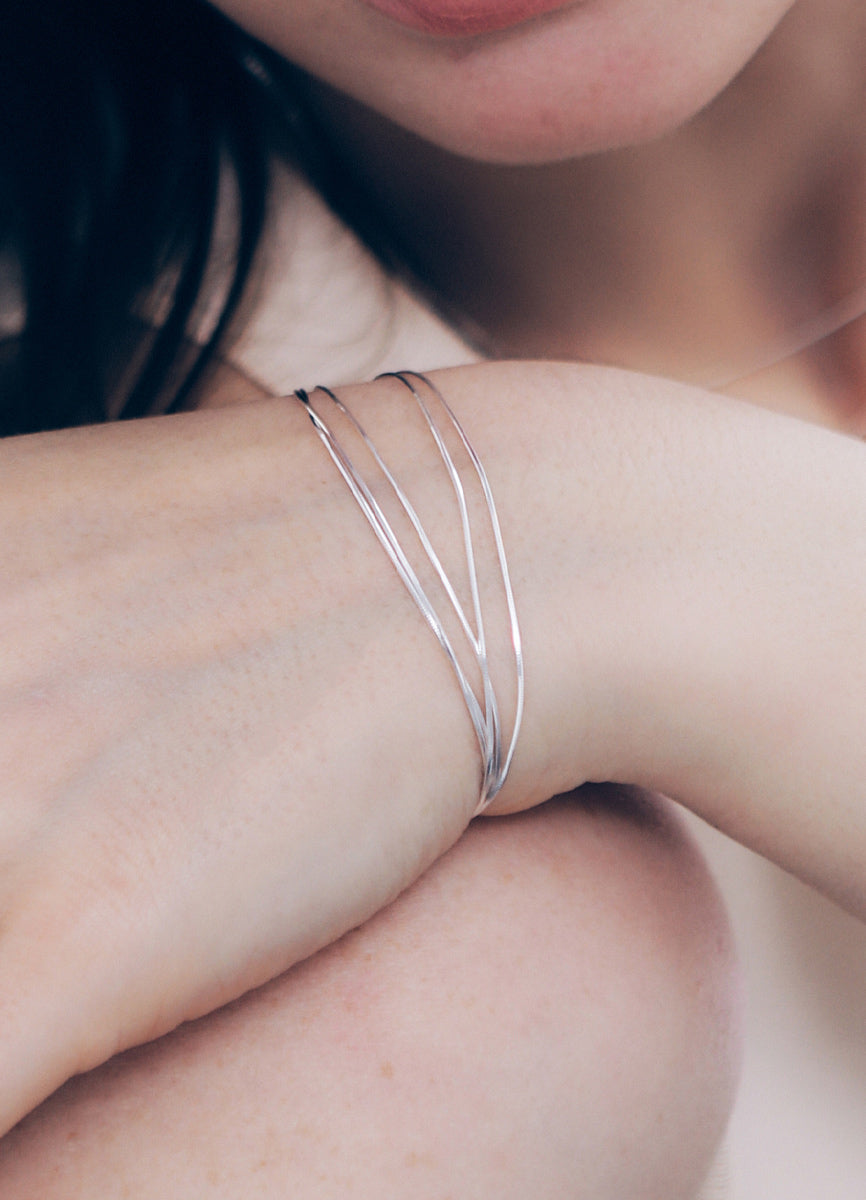 スネークチェーン連ブレスレット (SV) Teilen