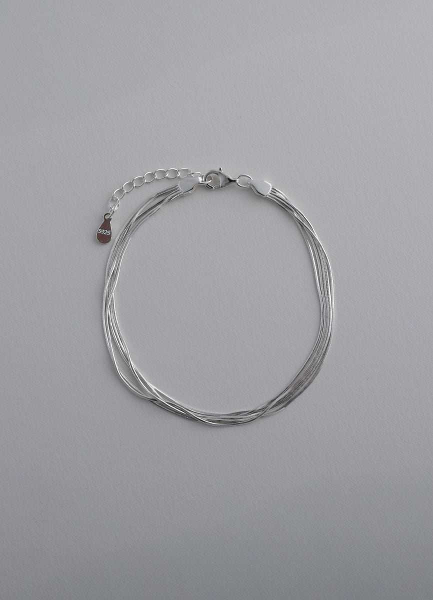 スネークチェーン連ブレスレット (SV) Teilen