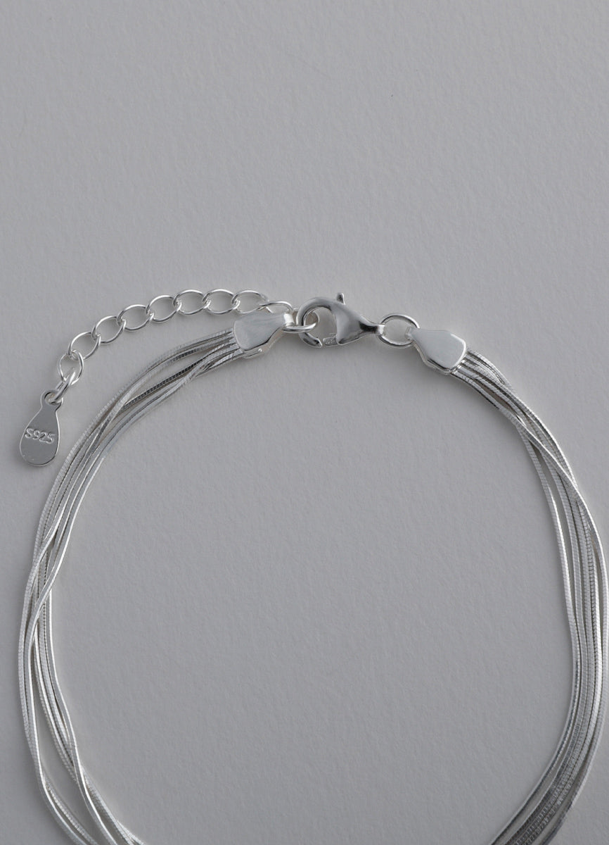 スネークチェーン連ブレスレット (SV) Teilen