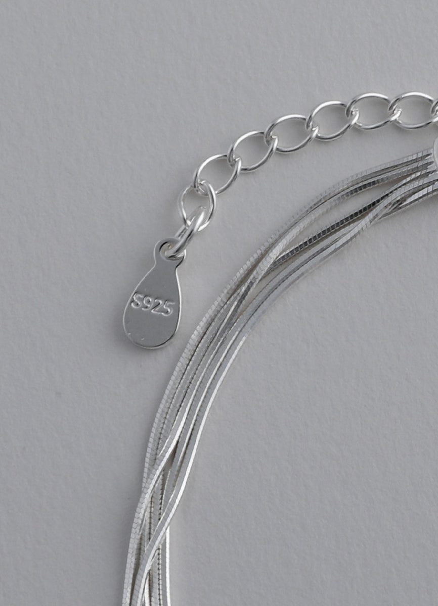 スネークチェーン連ブレスレット (SV) Teilen