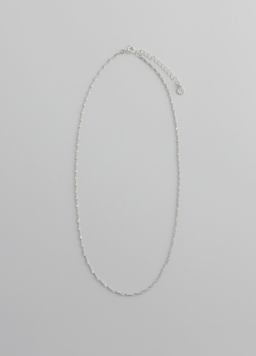 スクリューチェーンネックレス (シルバー925/24KGP) Teilen