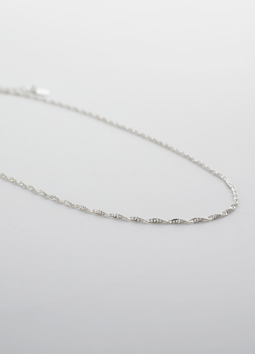 スクリューチェーンネックレス (シルバー925/24KGP) Teilen