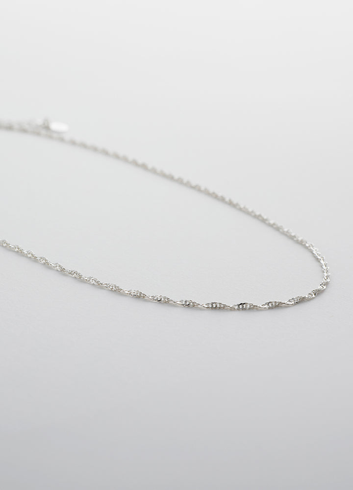スクリューチェーンネックレス (シルバー925/24KGP) Teilen